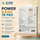 Compact white 10000mAh power bank with digital LED battery percentage display and dual output ports