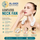 White hands-free neck cooling fan with 360 degree surround air outlets, simple one-button operation, and 3 wind modes