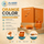 Redington orange wireless earbuds with matching charging case 